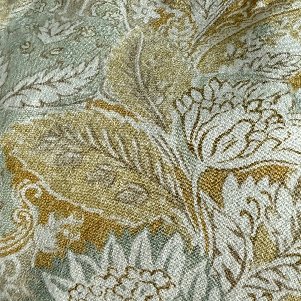 Pottery barn Celeste paisley linen cotton blend KING duvet cover and 2 shams